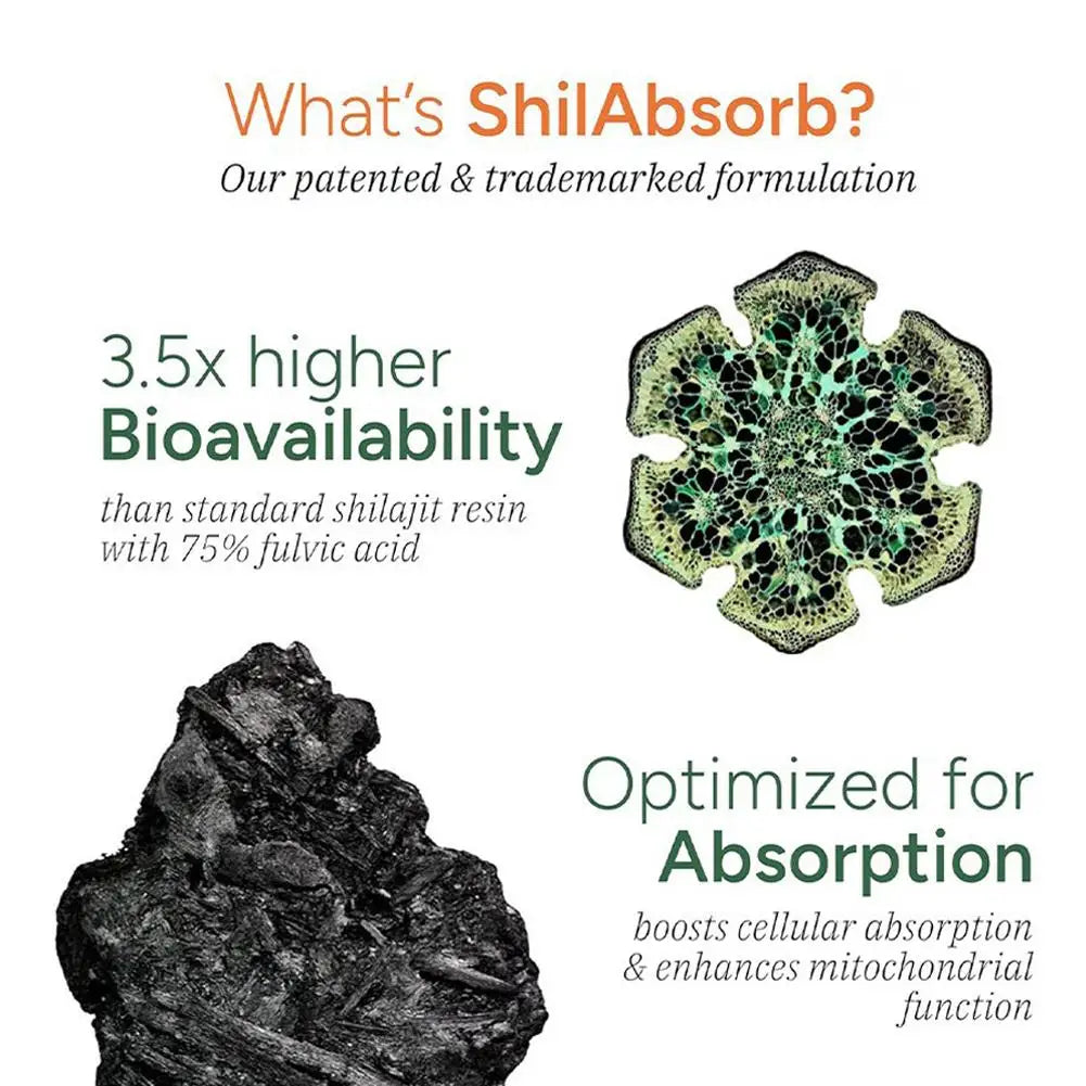 Shilajit Soft Capsules Himalayan Natural Mineral Deposits Organic Rich Minerals Health Support