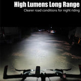1000LM Bicycle Front Light Bright Bike Led Flashlight Bicycle Lantern USB Rechargeable MTB Bike Rear Lamp for Cycling Headlight