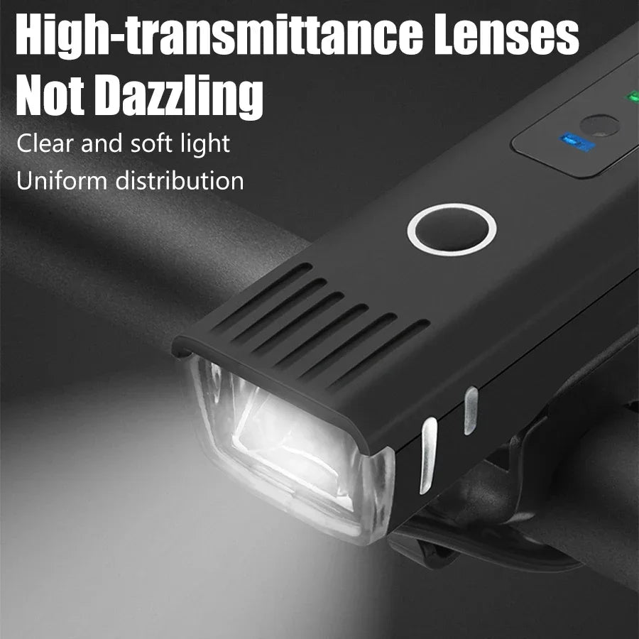 1000LM Bicycle Front Light Bright Bike Led Flashlight Bicycle Lantern USB Rechargeable MTB Bike Rear Lamp for Cycling Headlight