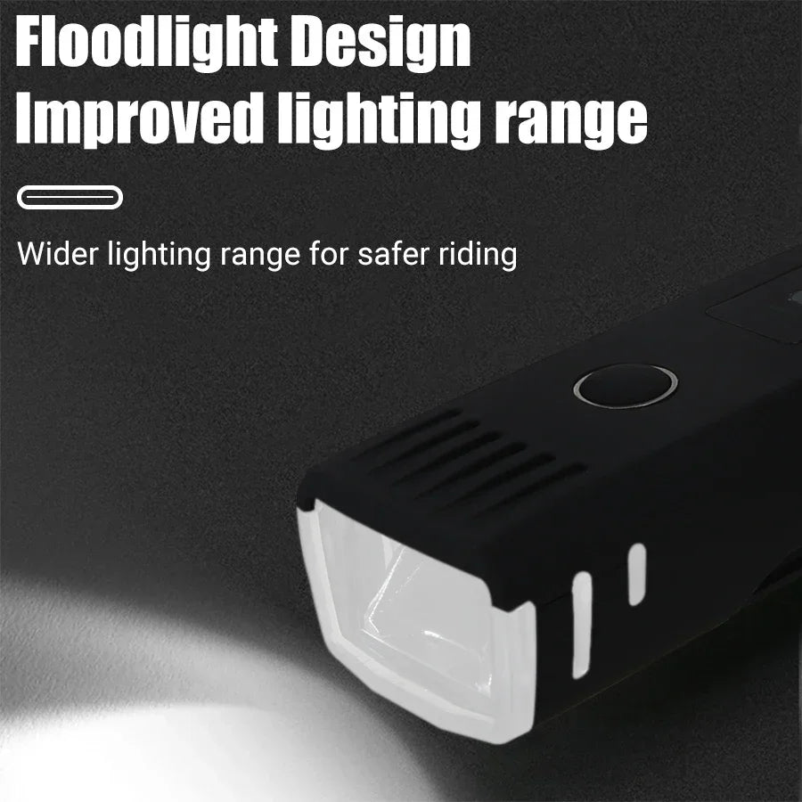 1000LM Bicycle Front Light Bright Bike Led Flashlight Bicycle Lantern USB Rechargeable MTB Bike Rear Lamp for Cycling Headlight