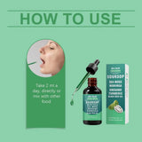 Natural Soursop Extract Drops High Antioxidant Immune Support Pure Concentrated Formula All Ages Use Easy to Mix Water