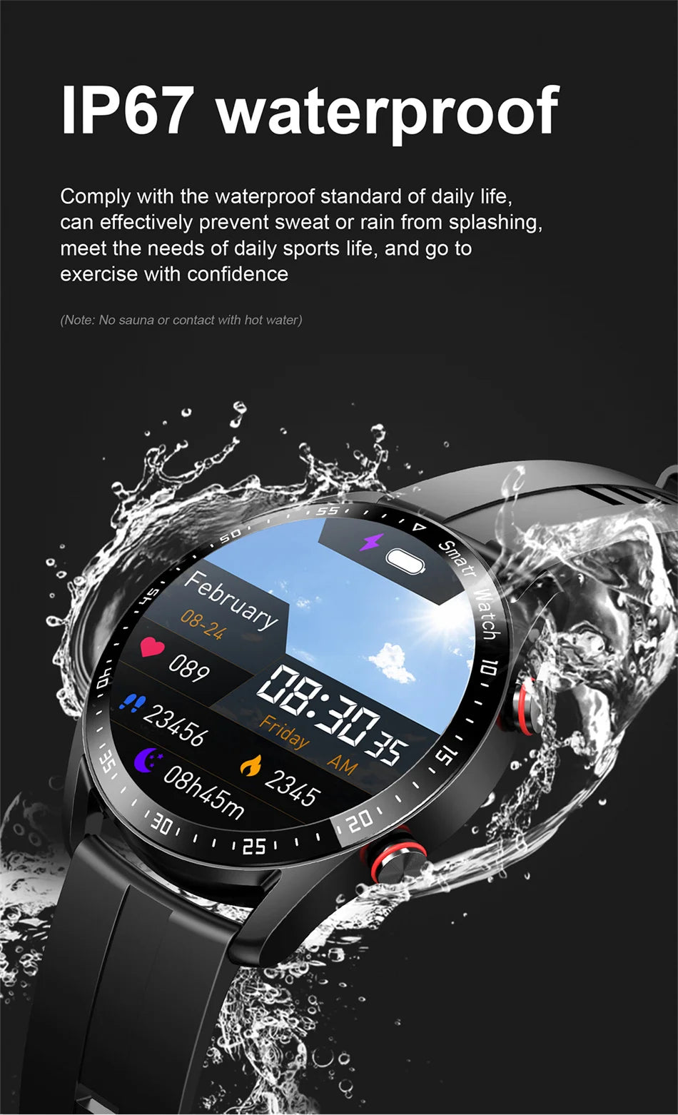 2026 New For Watch GT Series Smart Watch Men Women ECG+PPG HD Screen BT Call GPS Tracker Heart Rate IP68 Waterproof SmartWatch