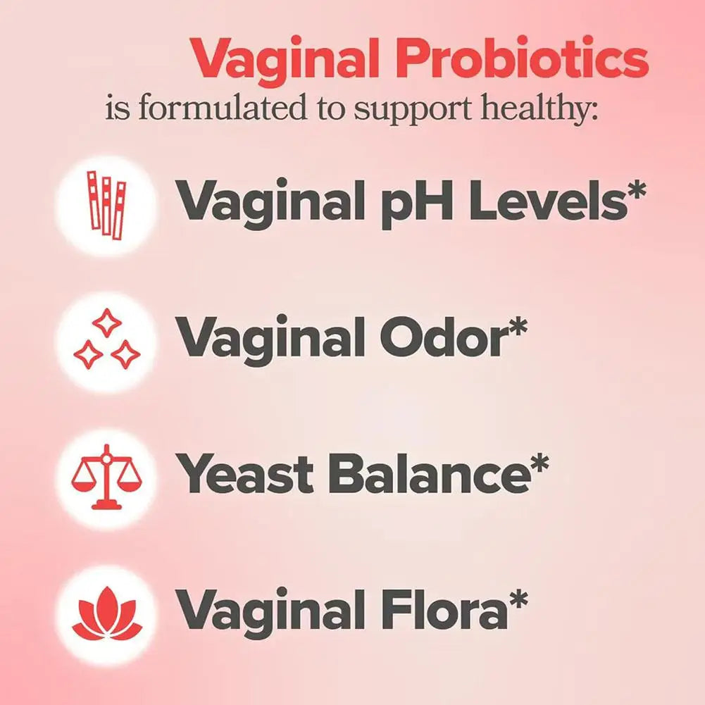 Women's Probiotic Capsules Supports Healthy Yeast Balance Immunity Boost 60 Capsules